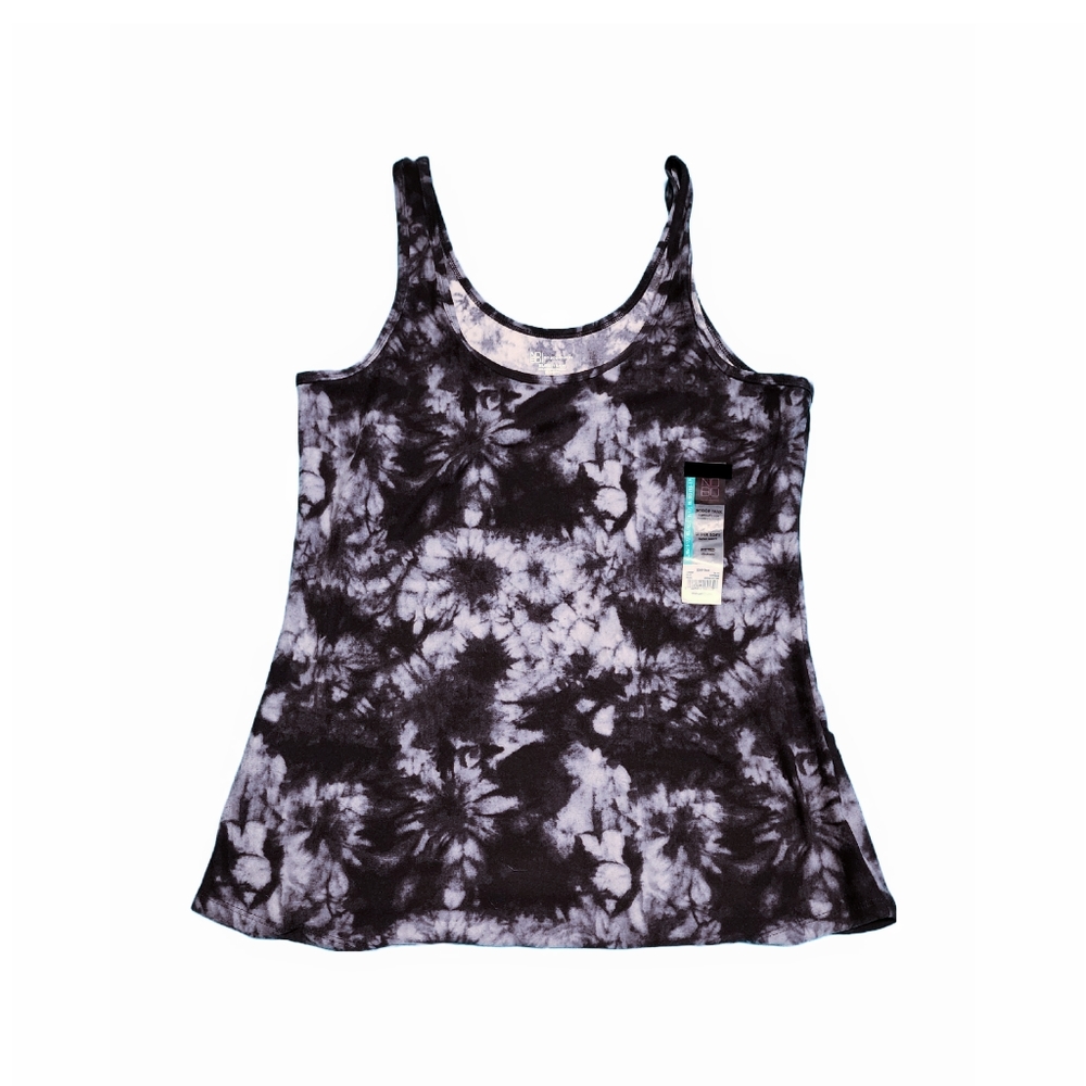 No Boundaries Tank Top Scoop Neck Tie Dye Super Soft Fitted XL